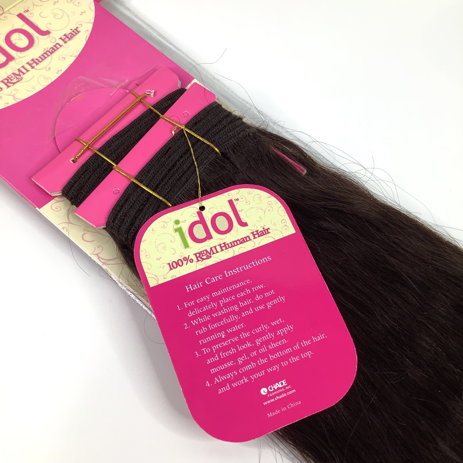 Idol Indian Remi Wet & Wavy 14 Inch Hair Extension Jerry Curl Color 2