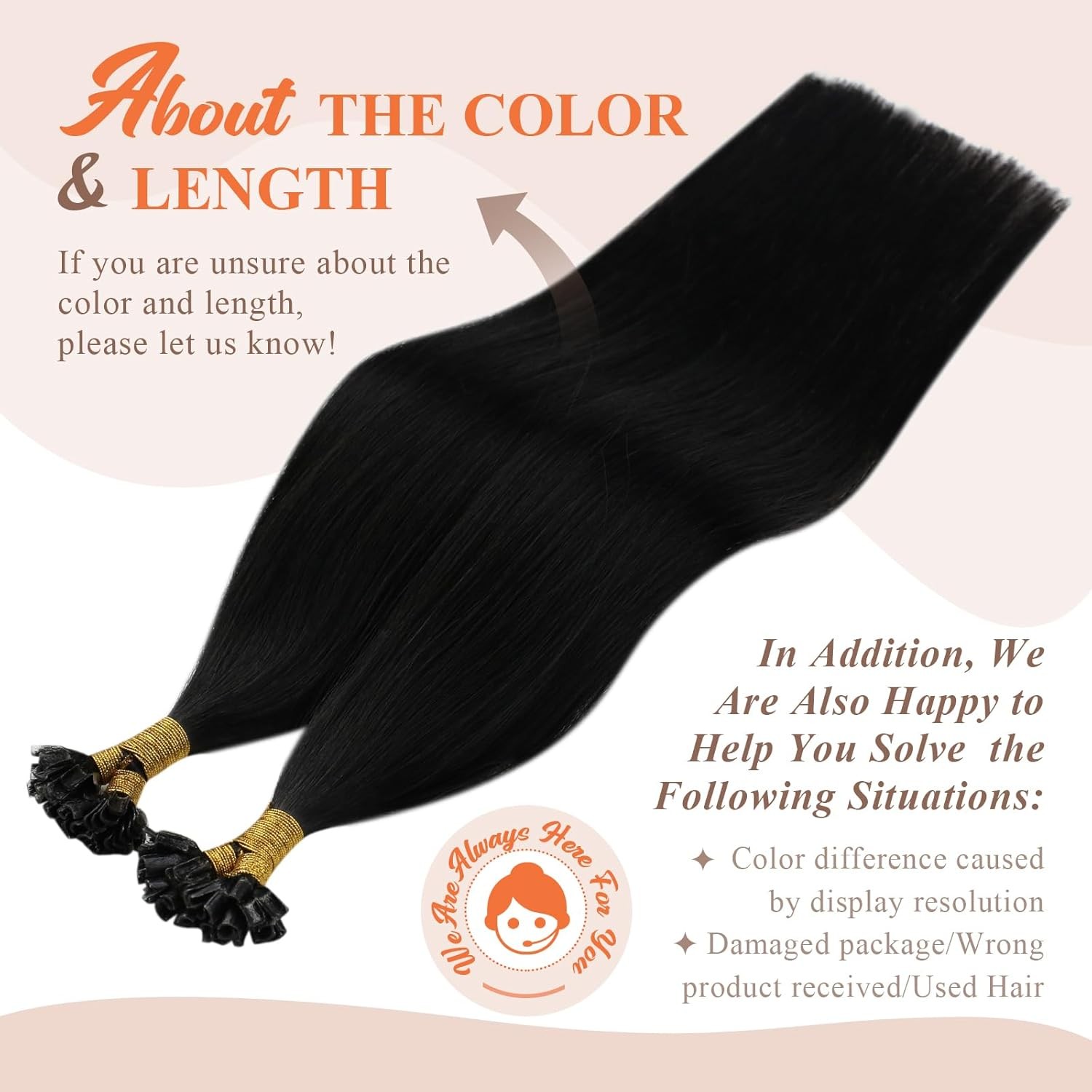 Sunny Hair U-TIP 24in #1 Jet Black Hair Extensions – UT_1_24_50G3