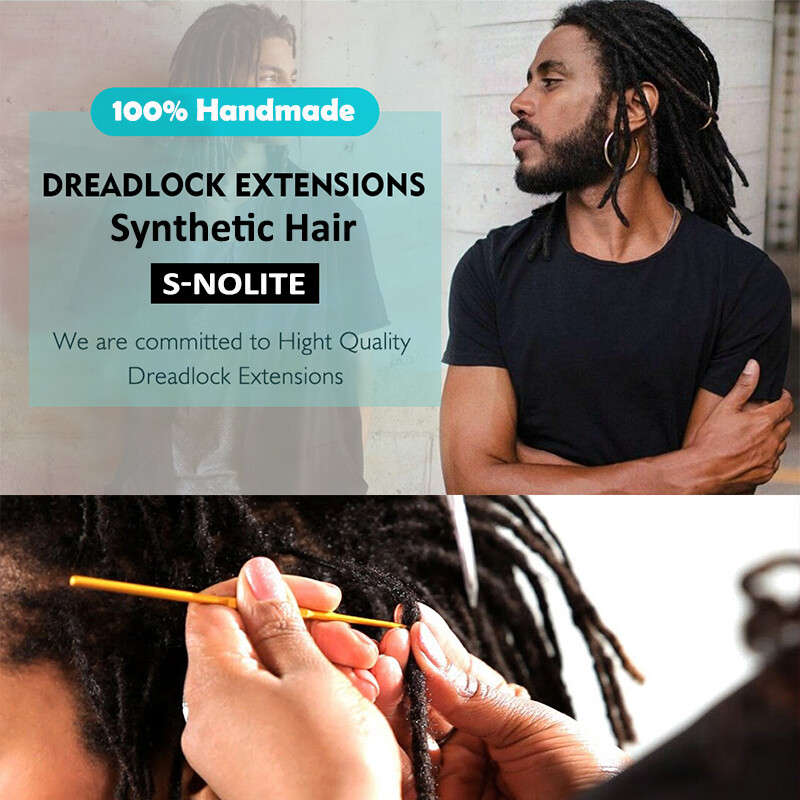 100% Real AS Human Hair Dreadlocks Extensions Crochet Braiding Hair Afro Faux US