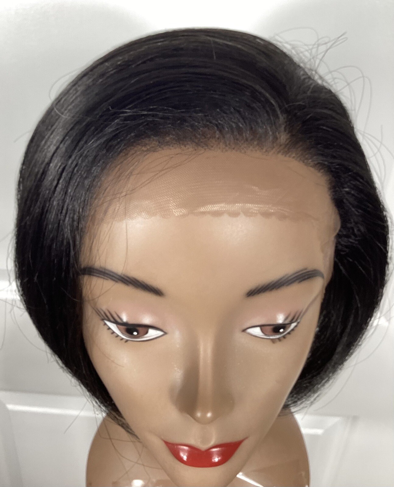 Jazz Wave Lace Front Wig Short LCS 130 Bob Black Tangle Free Synthetic EUC O-4