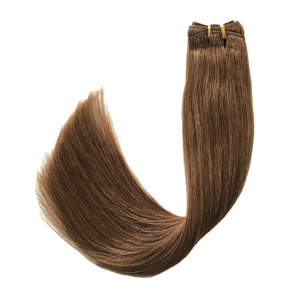 Thick Bundle Weft Hair Extenisons Double Weft Weave Real Remy Human Hair 100g US