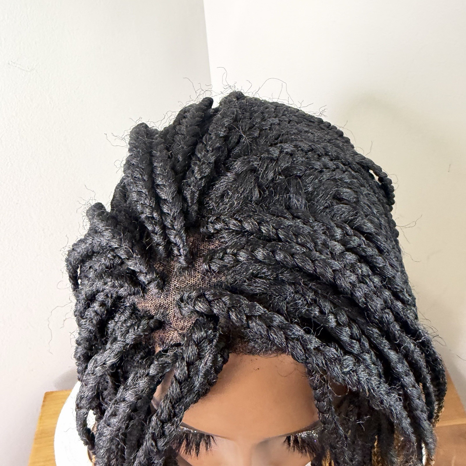 SENSATIONNEL CLOUD 9 4X4 SWISS LACE PARTING WIG – BOX BRAID 30” (READ)