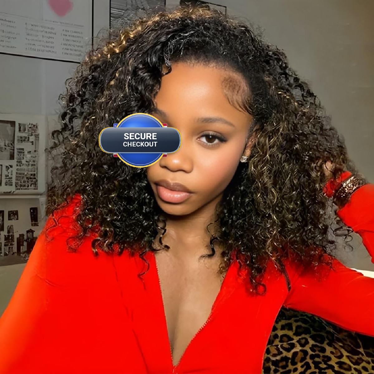 Isee Half Wig Human Hair Water Wave Human Hair Glueless Wigs Seamless Clip Ins