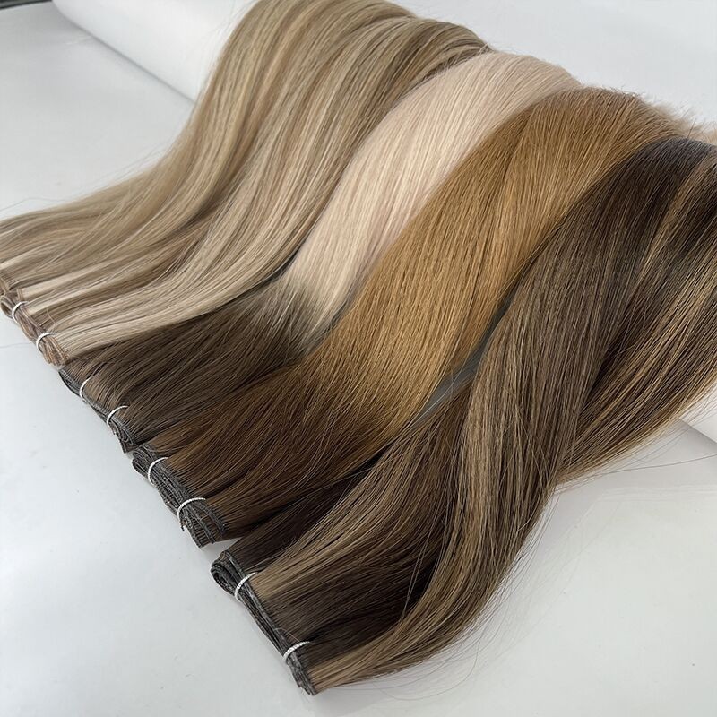 100g Weft Hair Bundles Sew In 100% Remy Human Hair Extensions Double Weave Thick