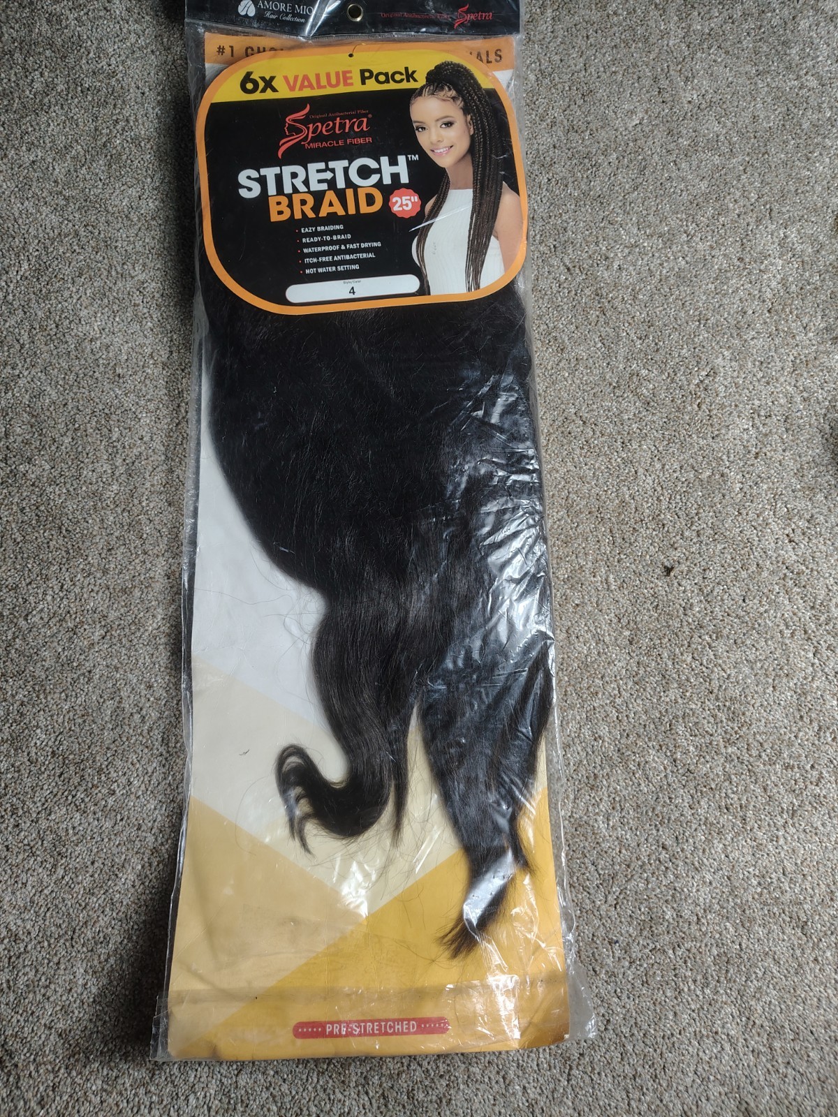 5 Packs Spetra Stretch Braid 25″ 6X Value Pack Pre-Stretched – 27 Bundles Total