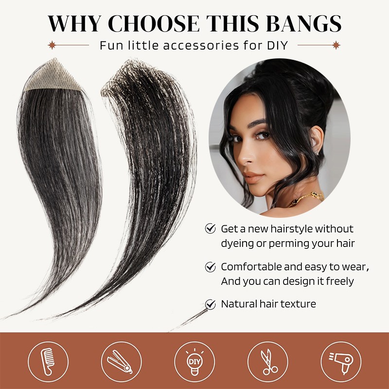 Men/Women’s Hairline Forehead Hairpiece Toupee Remy Human Hair Front Top Piece