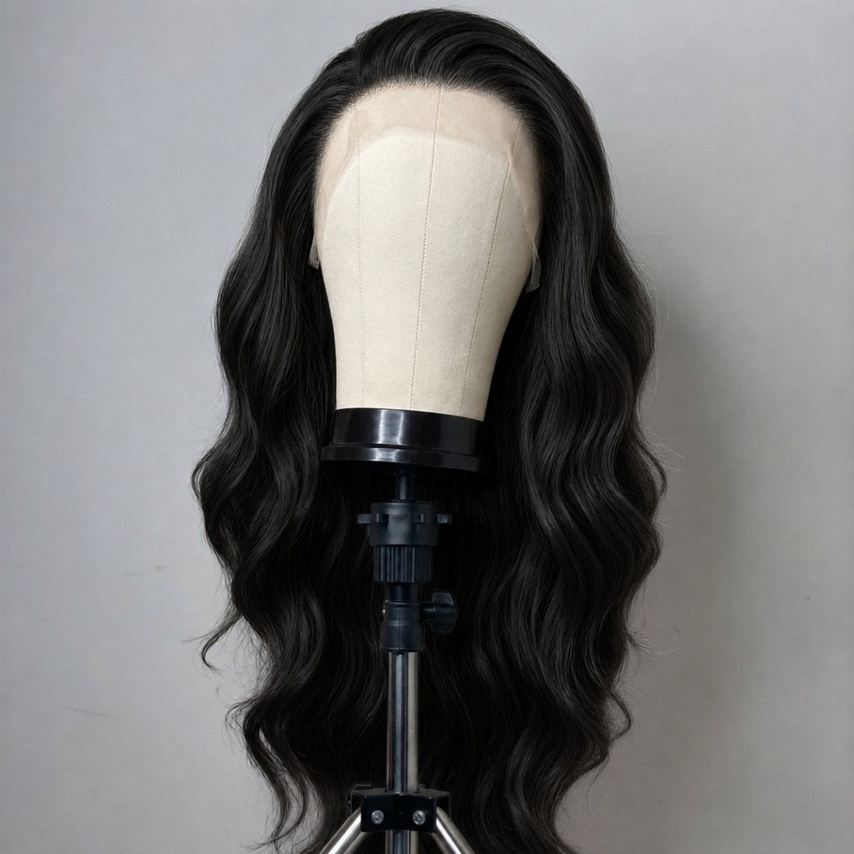 Long Wavy Off black Synthetic Hair Heat Resistant HD Lace Front Wig