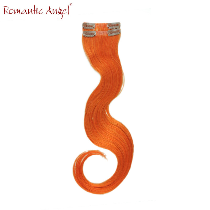 clip on hair extension 100% Remy human hair hair thin weft 30cm (12inch)