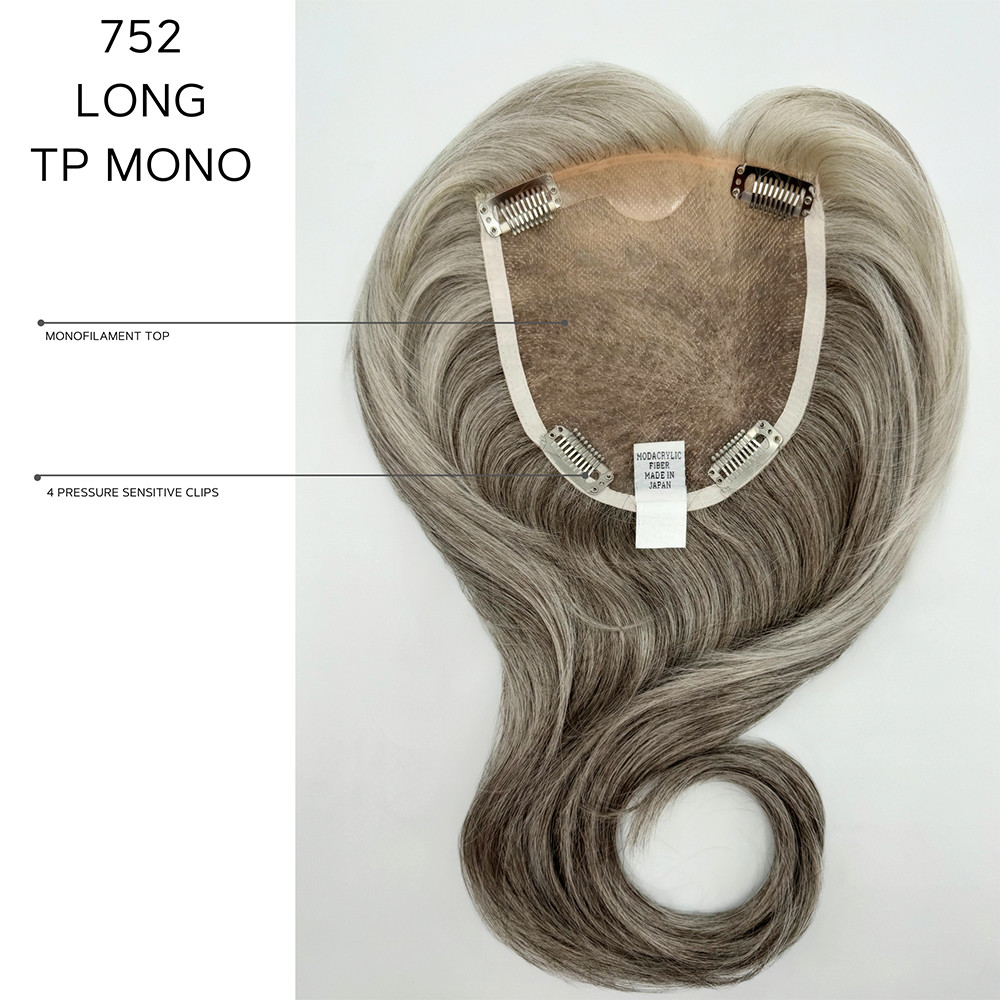 LONG TOP PIECE MONO 18″ Topper by AMORE / Rene of Paris, ALL COLORS! New