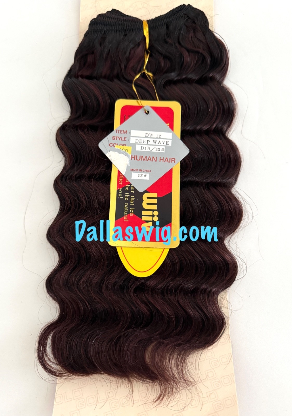 100% Human Unique Wiiv Deep Wave 12″ Soft Wave Weaving Hair ONE Pack