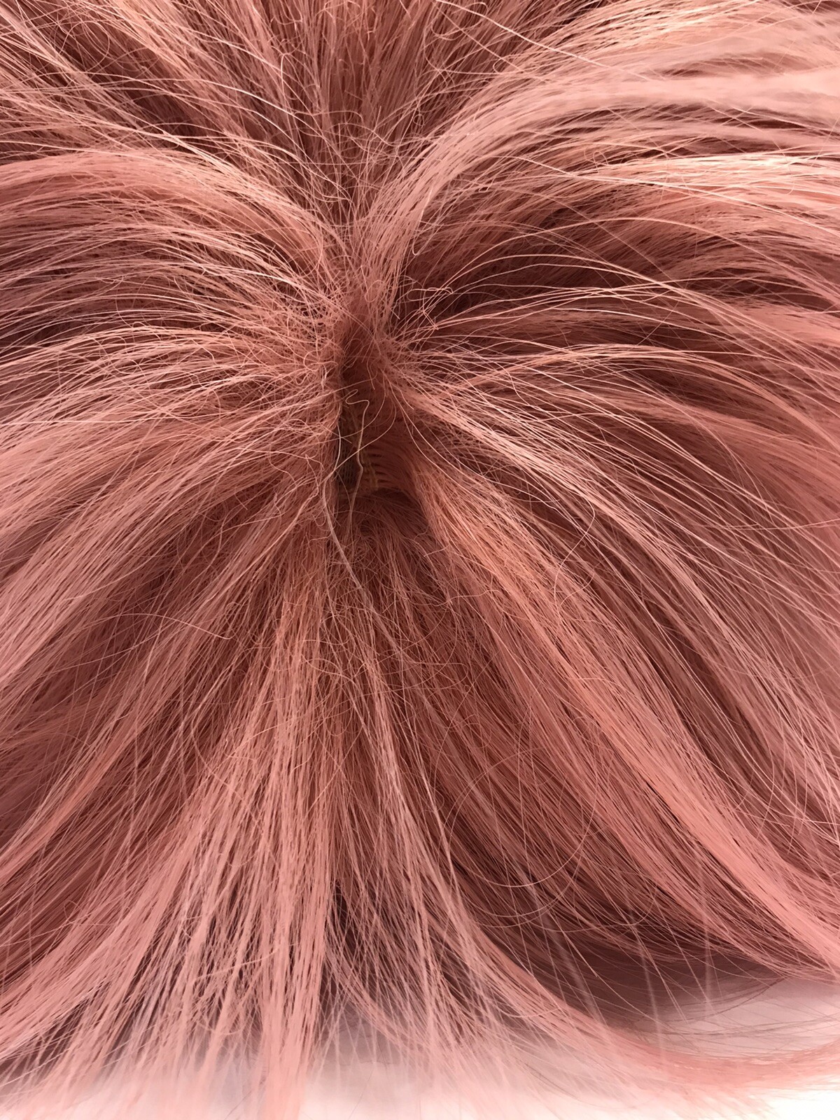 Anogol Hair Cap+Pink Anime Cosplay Wig Short Synthetic Hair Shag Cut Adjustable