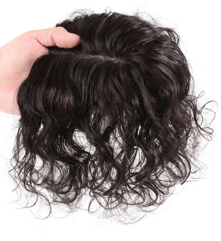 Wavy 100% Human Hair Toppers for Women with Thinning Clip in Hairpieces