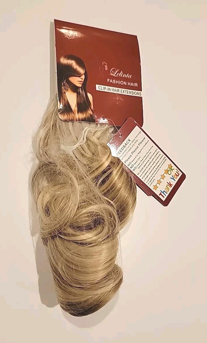 Florata Fashion Hair Clip-In Hair EXTENSIONS BLONDE. High Synthetic Hair 26″