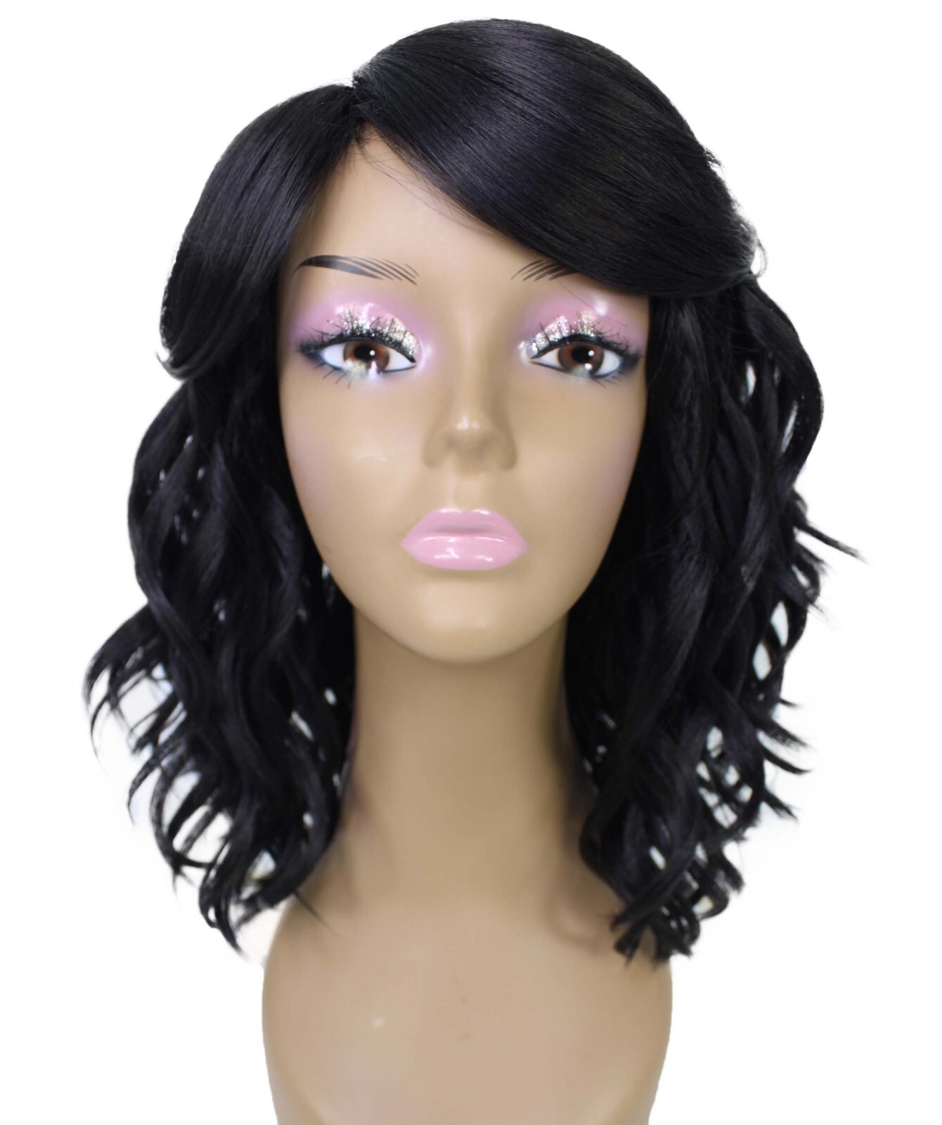 LUXLUXE Madison Straight Layer 14″ Full Wig, Heat Resistant Fiber
