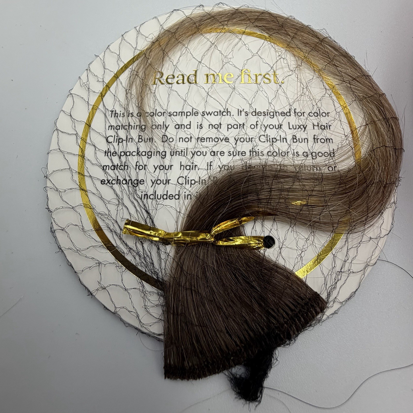 Luxy Hair Clip-In Bun Extension Blonde/Brown Hair Color 5AT19