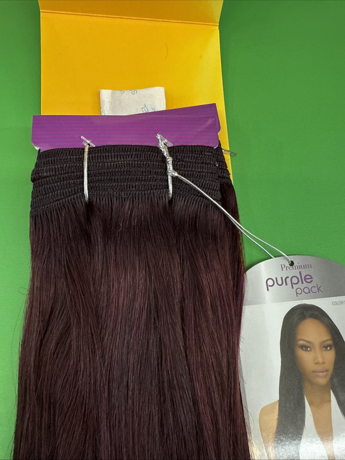 OUTRE PURPLE PACK 100% HUMAN HAIR YAKI WEAVE 10″ Inches Color #950 Wine