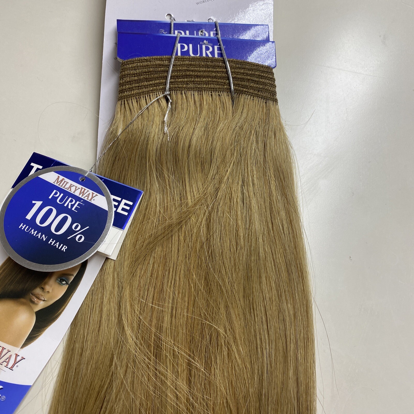 Milky Way PURE Human Hair Weave Extension Yaky_16″_#27