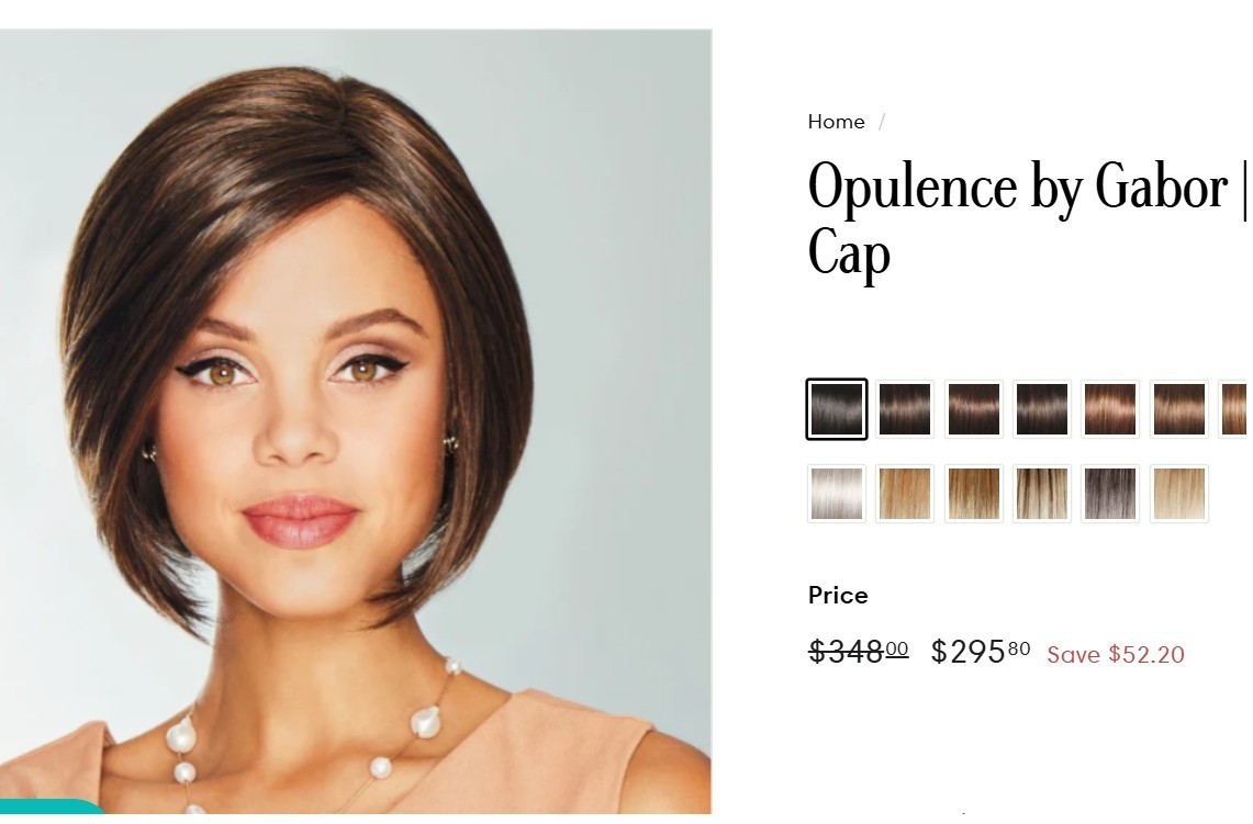 Gabor Opulence Large Wig Mahogany NEW w/tags&box LACEFRONT MONOPART