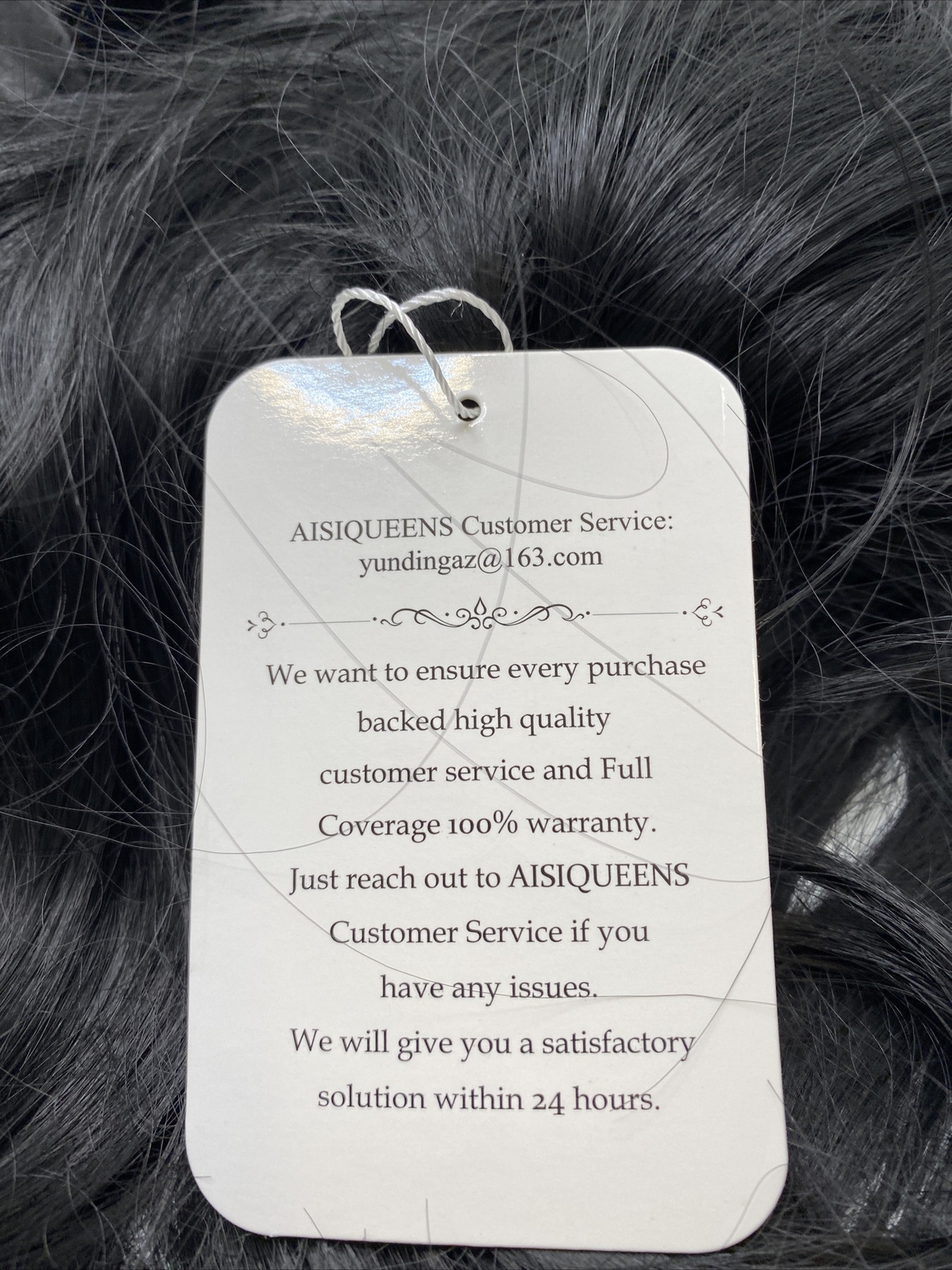 AISI QUEENS Long Black Wavy Wigs for Women Middle Part Curly Black Wig Natural