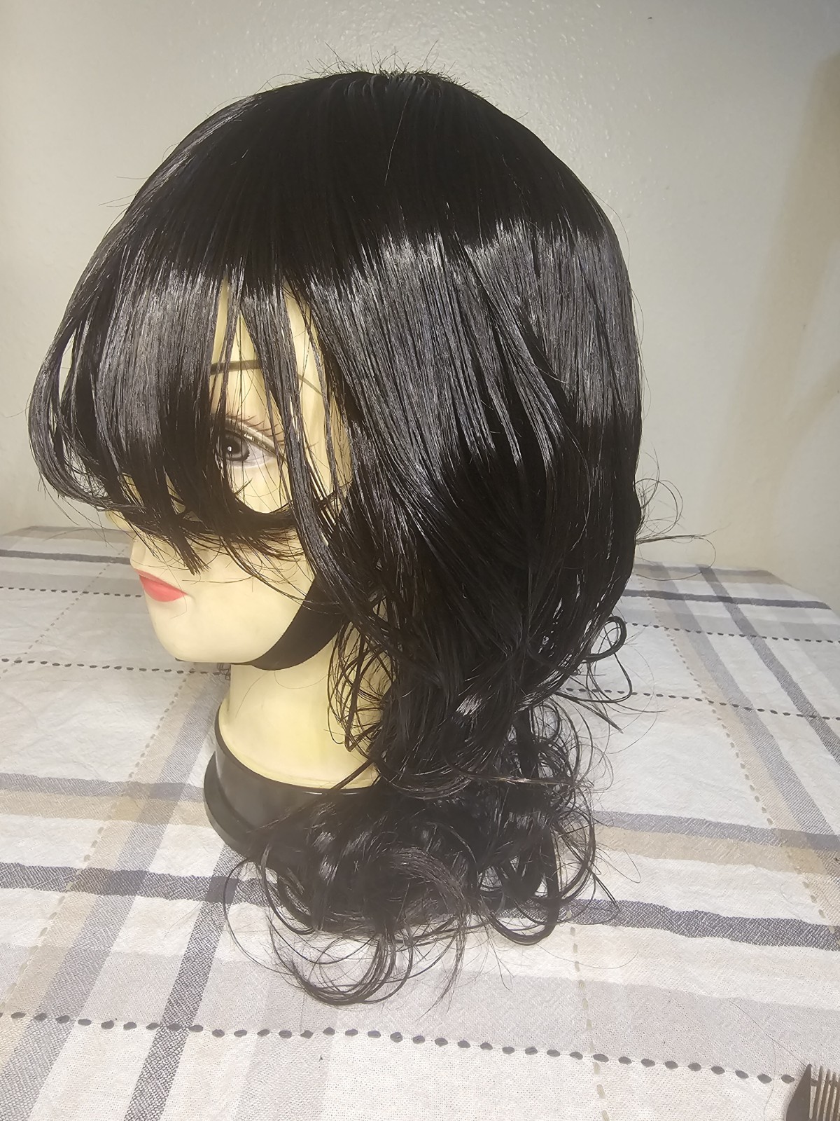 Bob Indonesia 100%HumanHair Wig Full Machine made No Lace