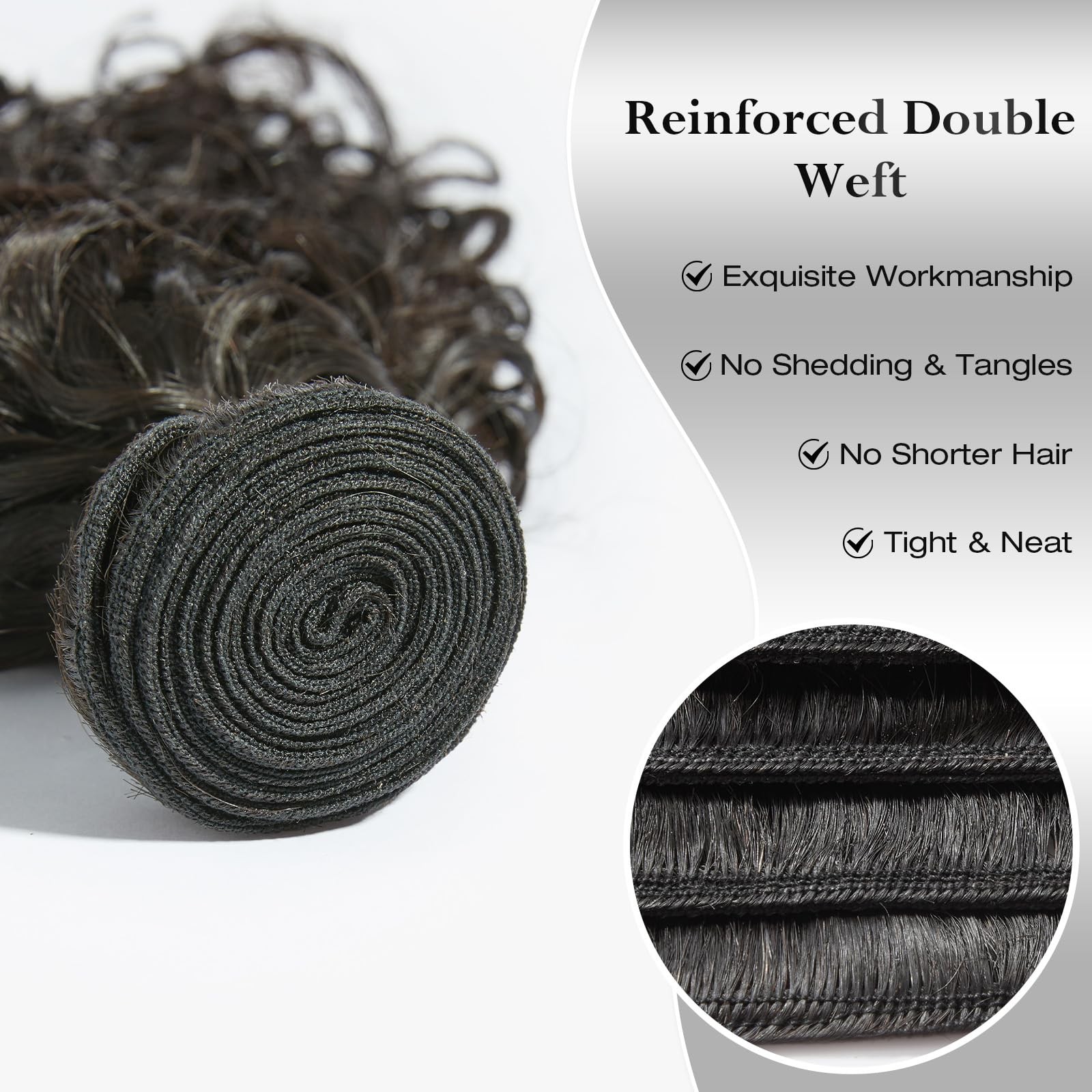 Ashine Human Hair Bundle Deep Curly Water Wave Unprocessed Cambodian Raw Hair