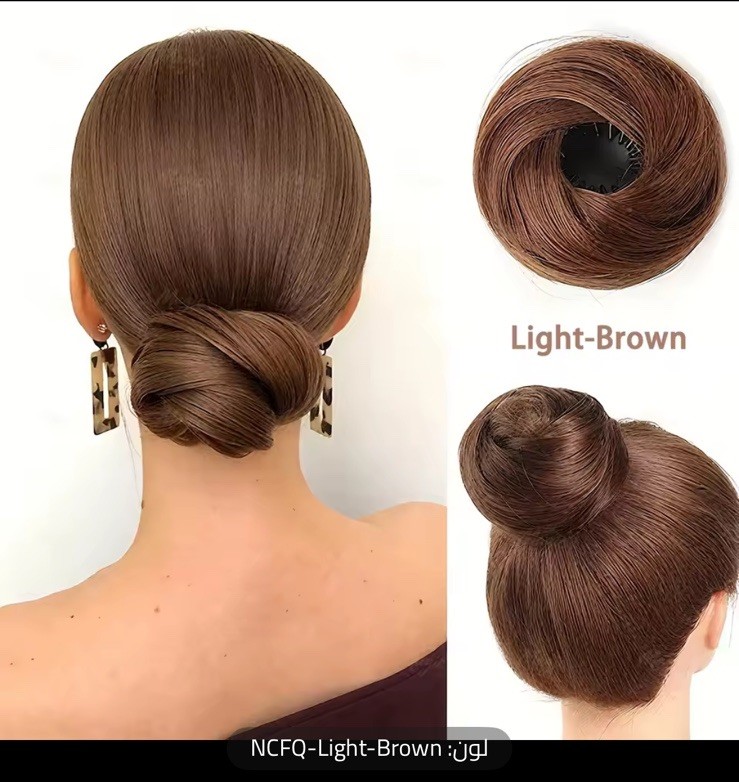 Messy Bun Hair Piece Real Human Hair Scrunchie Clip In Updo Extension,’