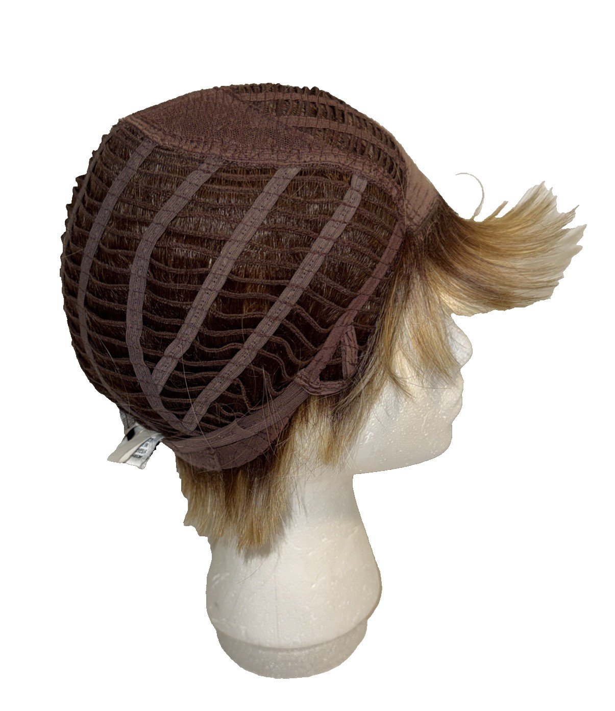 Hairdo Tru2Life Wig Short Brunette w Golden Blonde Highlights Layered Synthetic