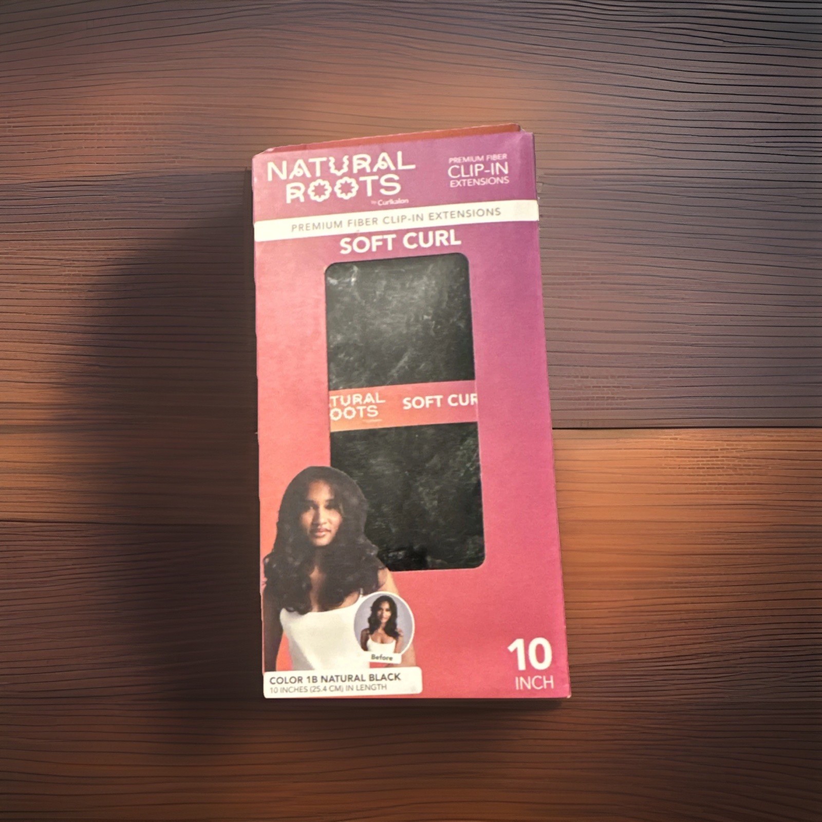 Natural Roots by Curlkalon Soft Curl Clip-In Extensions 10″ Natural Black 9pcs