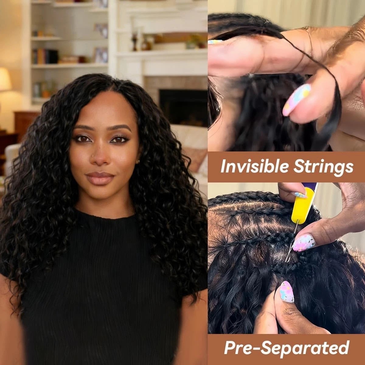 Effortless Style with 100 Strands 18 Inch Miracle Knots Crochet Hair Extensions