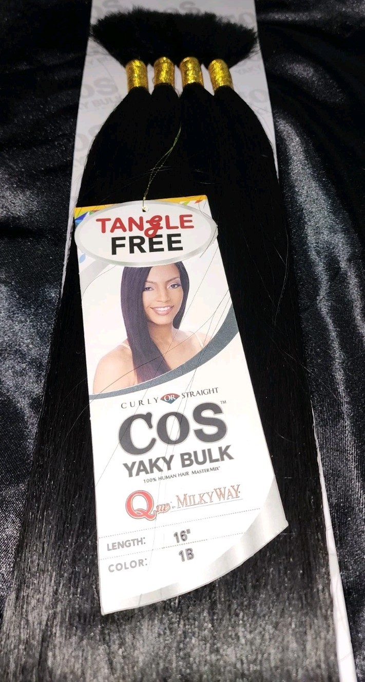 Milky Way 100% Human Hair Master Mix Braiding Hair 16″ or 18″ Pick your Color