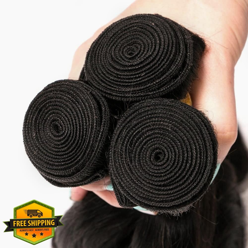 CnumGunm 18 20 22 Inch Loose Deep Wave Human Hair #1b Black LD
