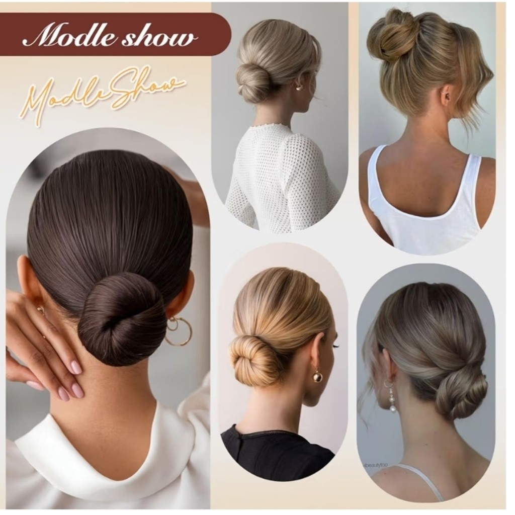Blond Drawstring Hair Bun Extension