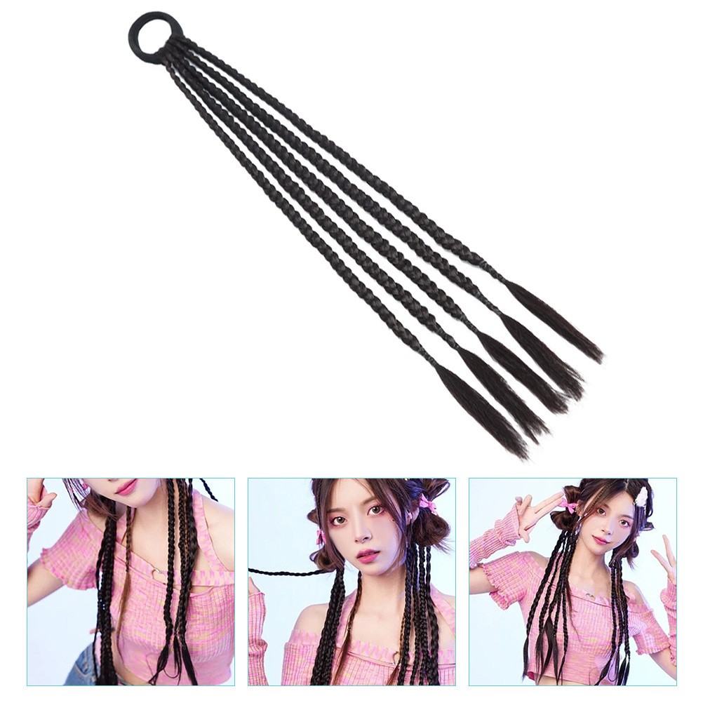 Ponytail Extension with Hair Tie for Thin Thick or Short Hair