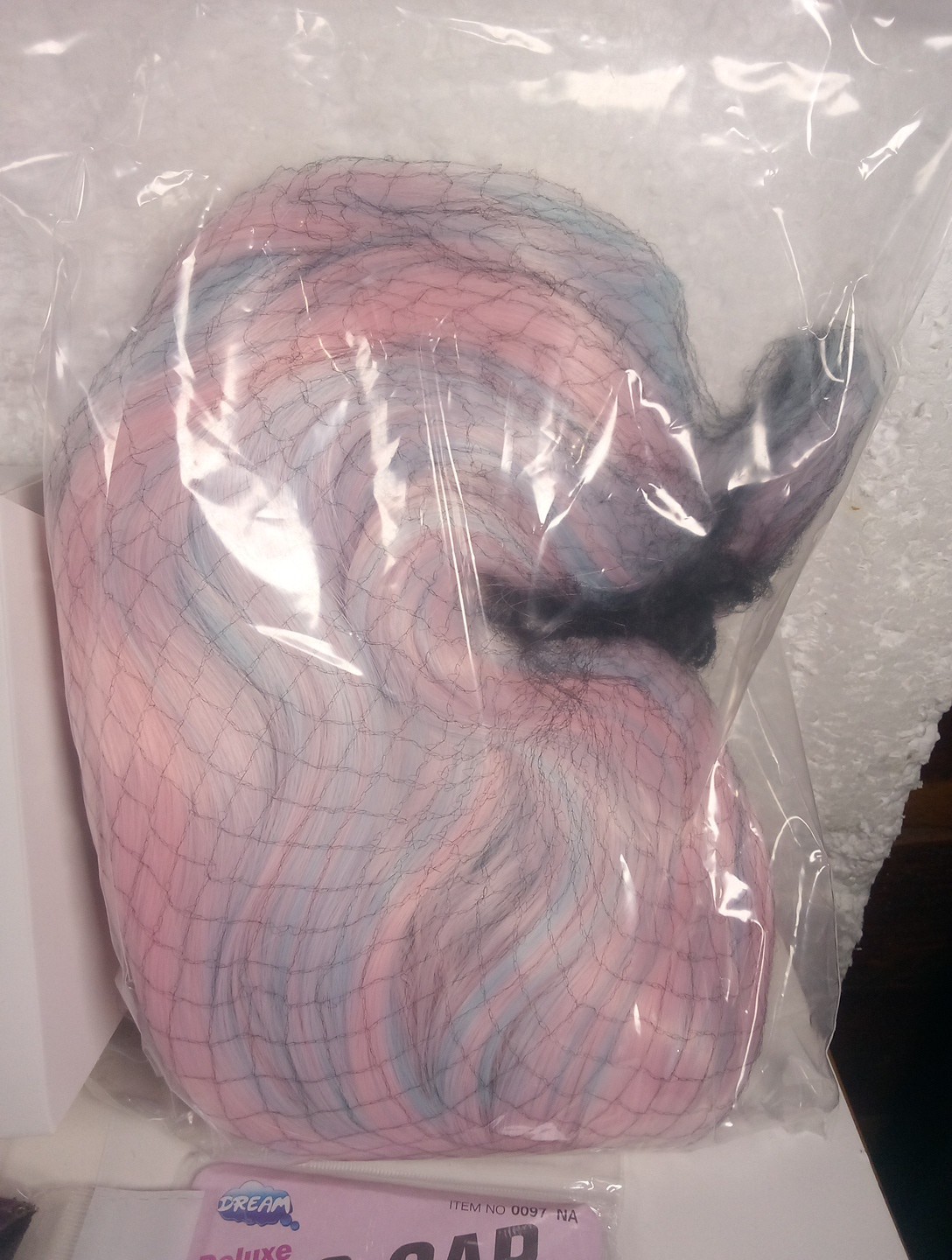 Faelbaty Fashion Wig Premium Wig 12* Mixed Blue Pink Wig