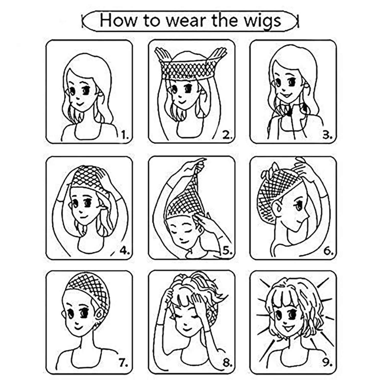 Long Wavy Fluffy Wigs for Women Synthetic Party Halloween Cosplay Wig,Mixed B…