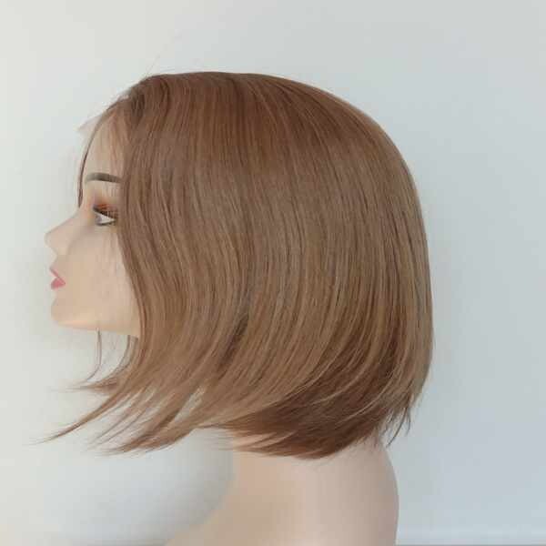 12in Premium Quality Silk Top Wig with Lace Front Lace Wig Skin Top Wig