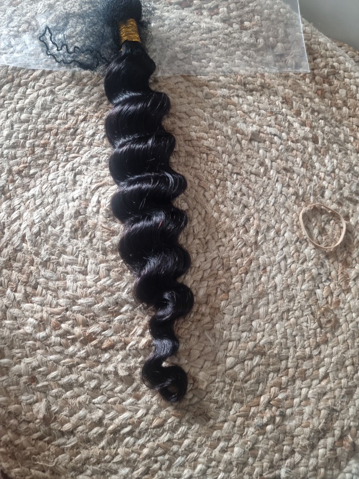 12A 22INCH CAMBODIAN VIRGIN HUMAN HAIR DEEP LOOSE WAVES NATURAL 1B# 1BUNDLE 100g