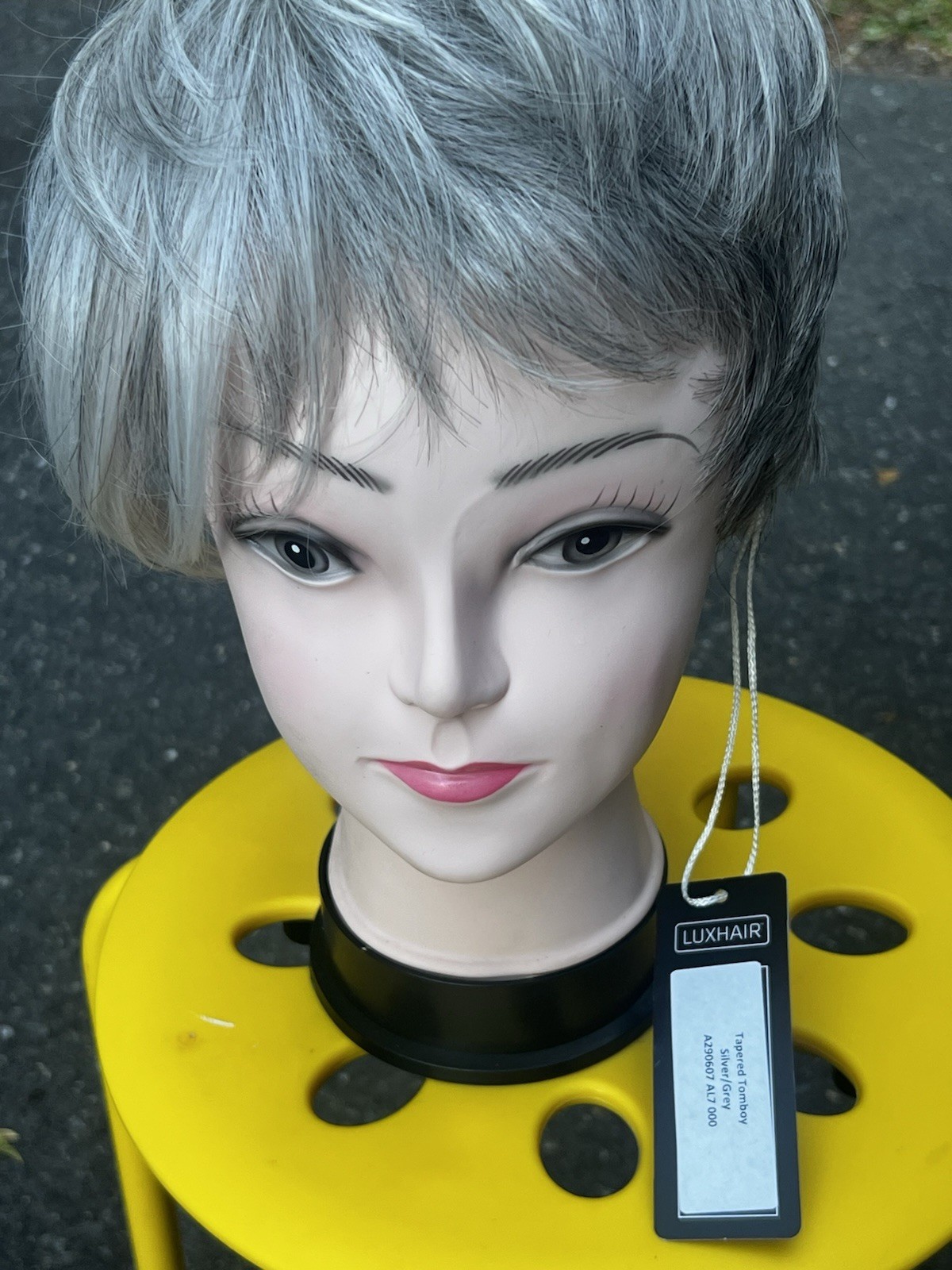 Sherri Shepherd Wigs Luxe Hair Taper Tomboy Silver/Gray Pixie