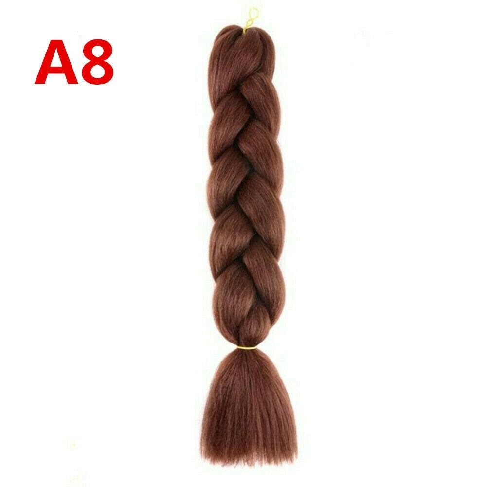 24” Afro Twist Braids Synthetic Kanekalon Jumbo Braiding Extension Hair
