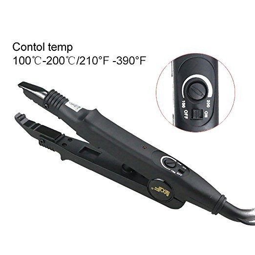 Universal Fusion Pre Bonded Hair Extension Heat Connector Wand Iron Melting Tool