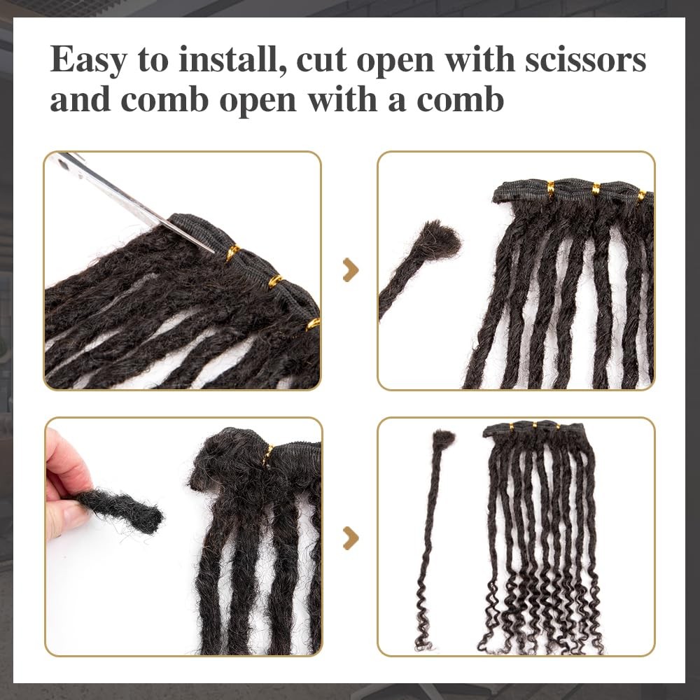 Originea Real Loc Virgin Bundles Dreadlock Extensions Human Hair For Man/Women