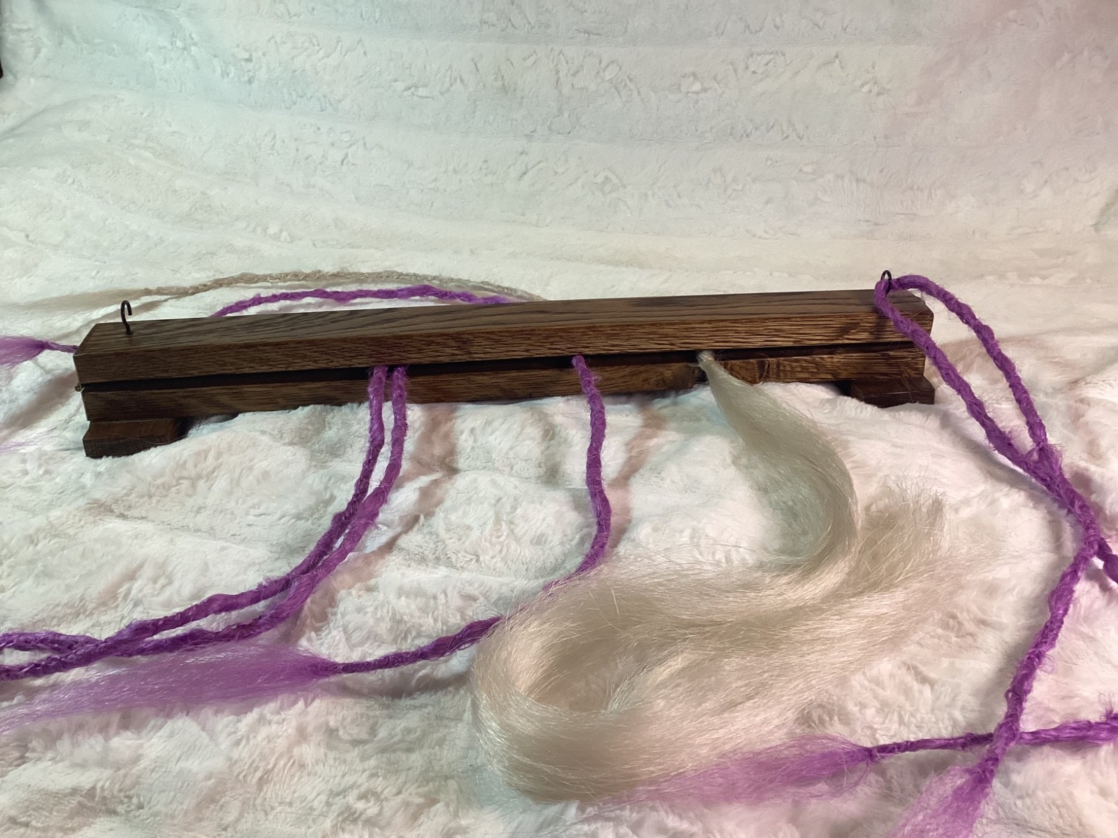 Handmade Hardwood Dreadlock Workstation | Synthetic Dread Extension Table | 22″