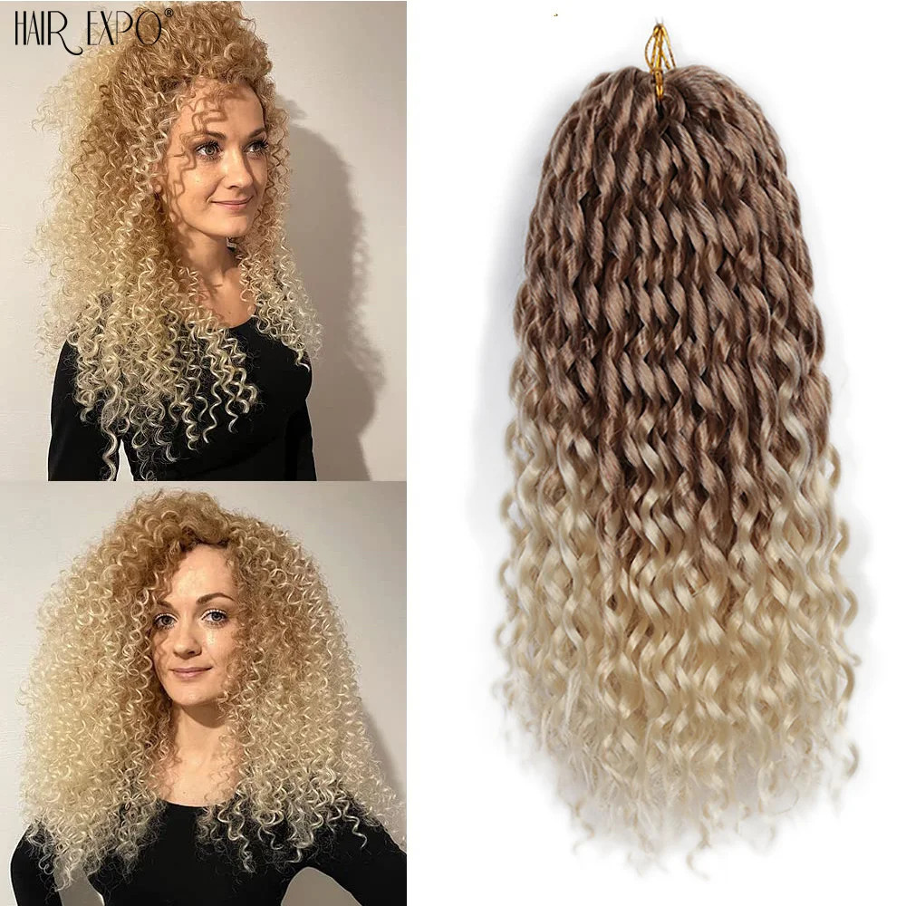 16Inch Freetress Ombre Synthetic Loose Deep Wave Twist Crochet Hair Extensions