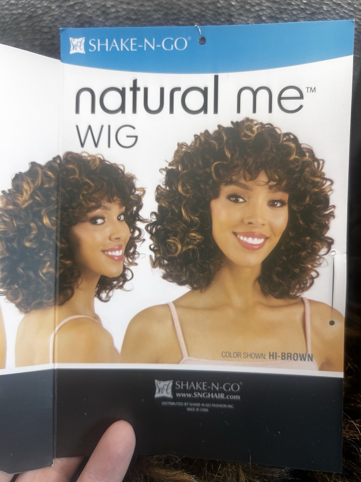 Shake N Go Natural Me Synthetic Hair Full Wig – FLEXI-ROD CURL Color Hi-Brown