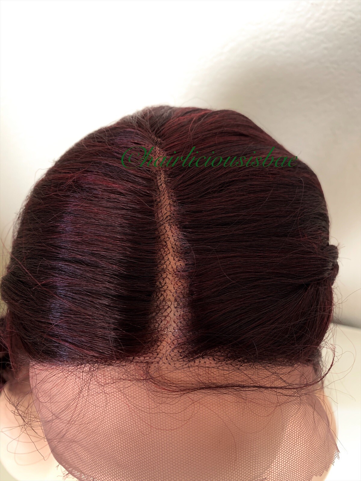 Burgundy Red Wine Wig Lace Front Wavy 24 Inch Long Heat Resistance Ok