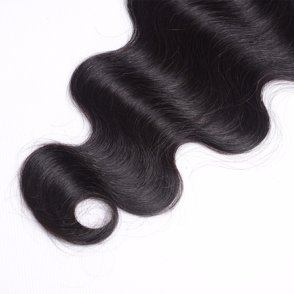 Body Wave 4×4 Lace Closure Virgin Remy Human Hair Free Part Natural Black