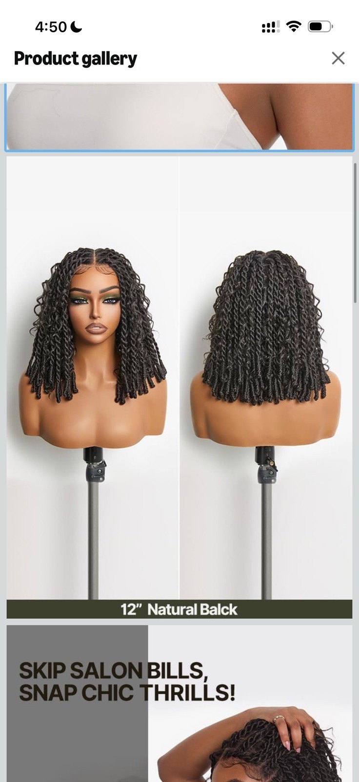 Frodio Braided Hair Wig