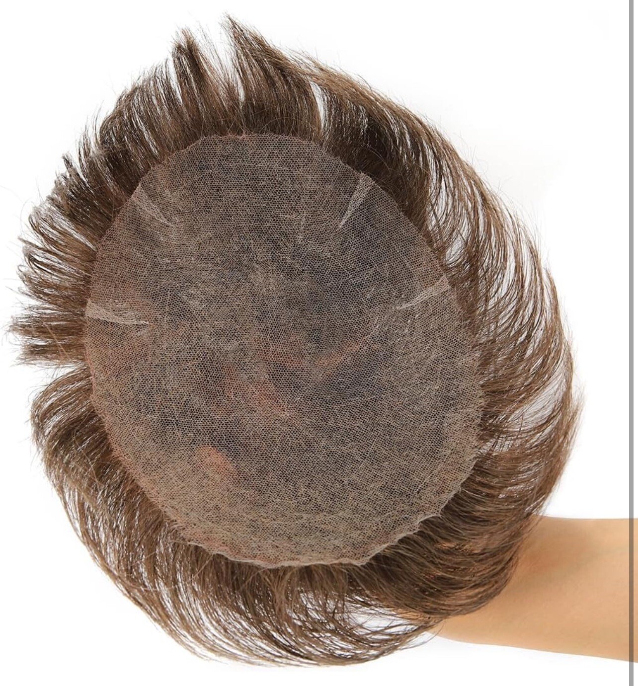 6in Durable Swiss Lace Hair System 110% Density, 8x10in Base Size Natural Black