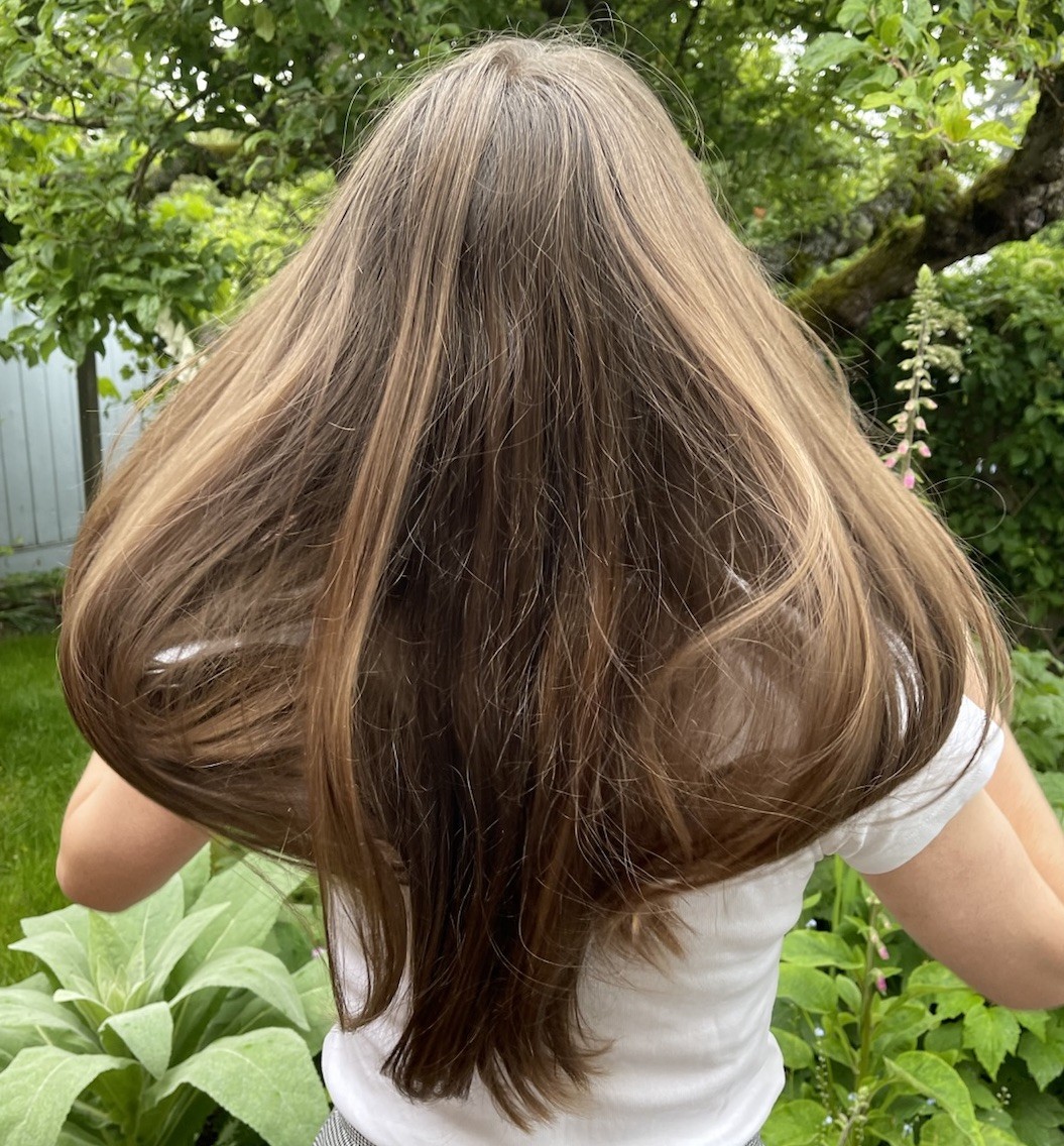 Human Hair Ponytail Haircut Virgin Brunette Hair 11-12 In Soft Silky Light Brown