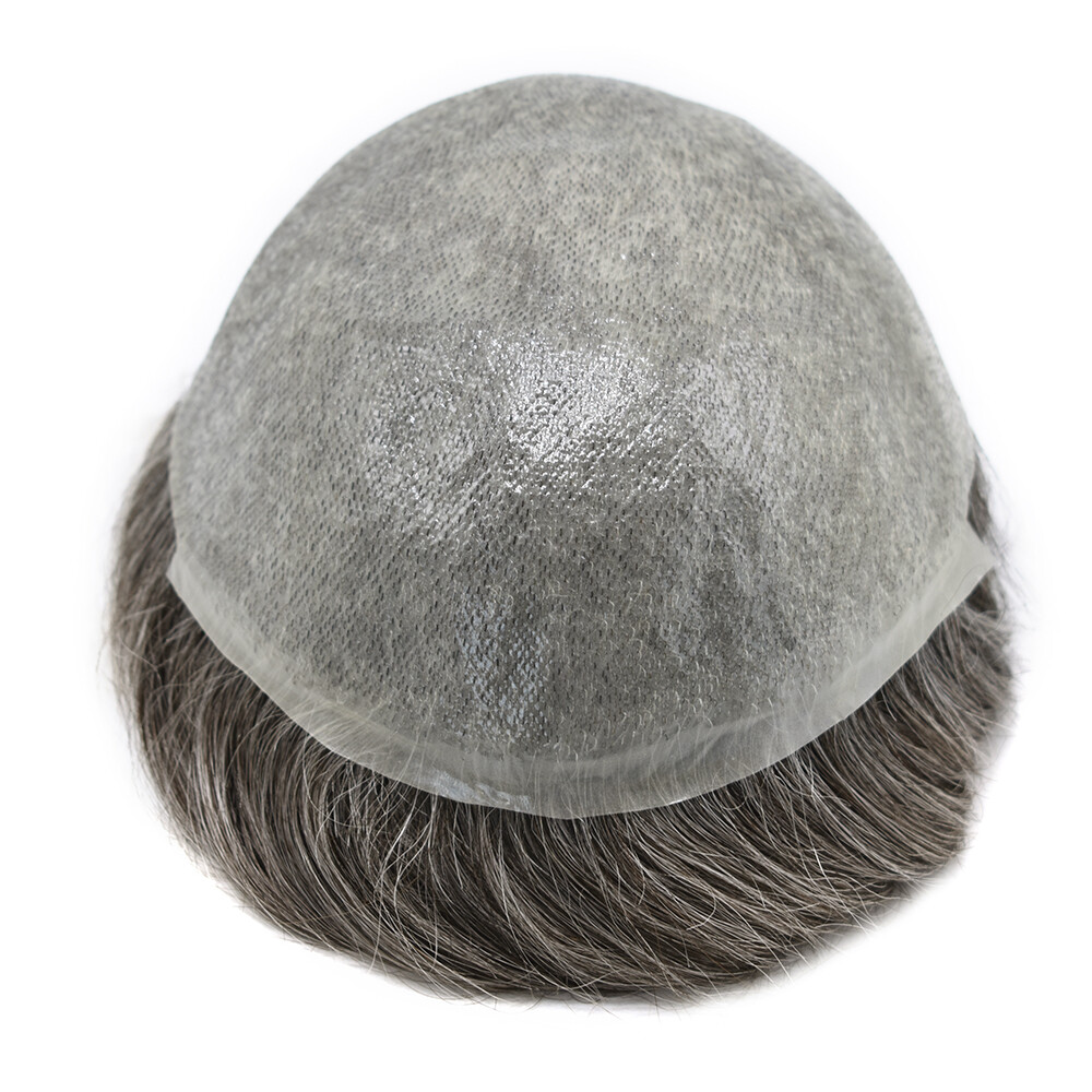 Super Thin Skin Mens Toupee Hairpiece Invisible Poly PU Hair Systems Replacement